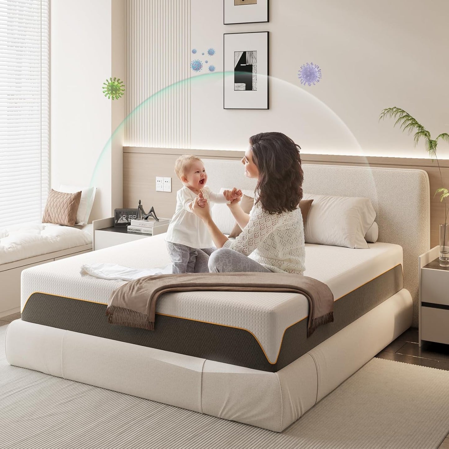 Extra Firm Orthopaedic 20cm Adults and kids Both Sided Hybrid Health Mattress