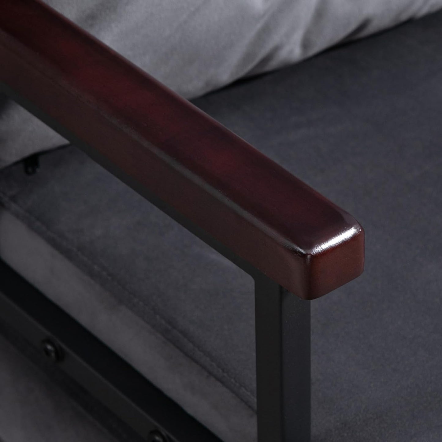 Sofa Single Chair Bed, Click Clack Convertible Bed Settee, Modern Velvet Feel Fabric