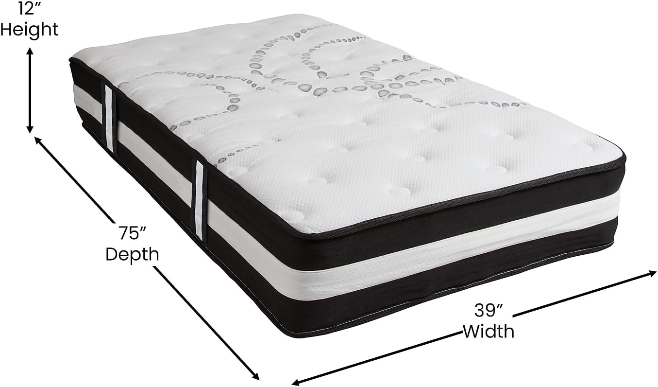 Pocket 1000 Medium Firm 30cm Adults and kids Single Hybrid Mattress