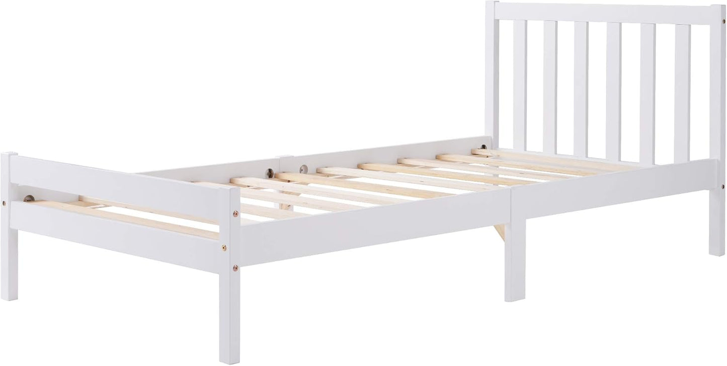 Wooden Frame Bed Wooden Bed Frame, Single 3ft Bed for Bedroom, Adults, Kids