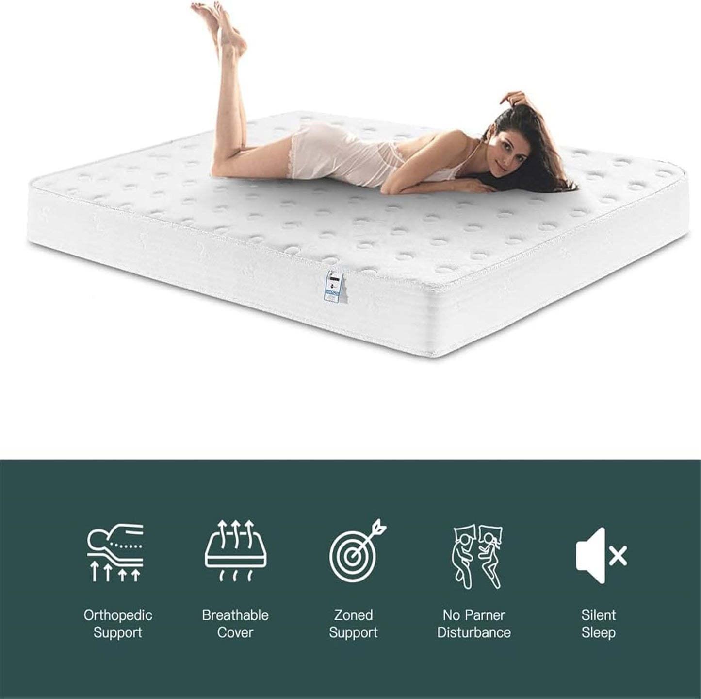 Pocket 1000 Extra Firm Pocket 20cm Adults and kids Memory Foam Mattress