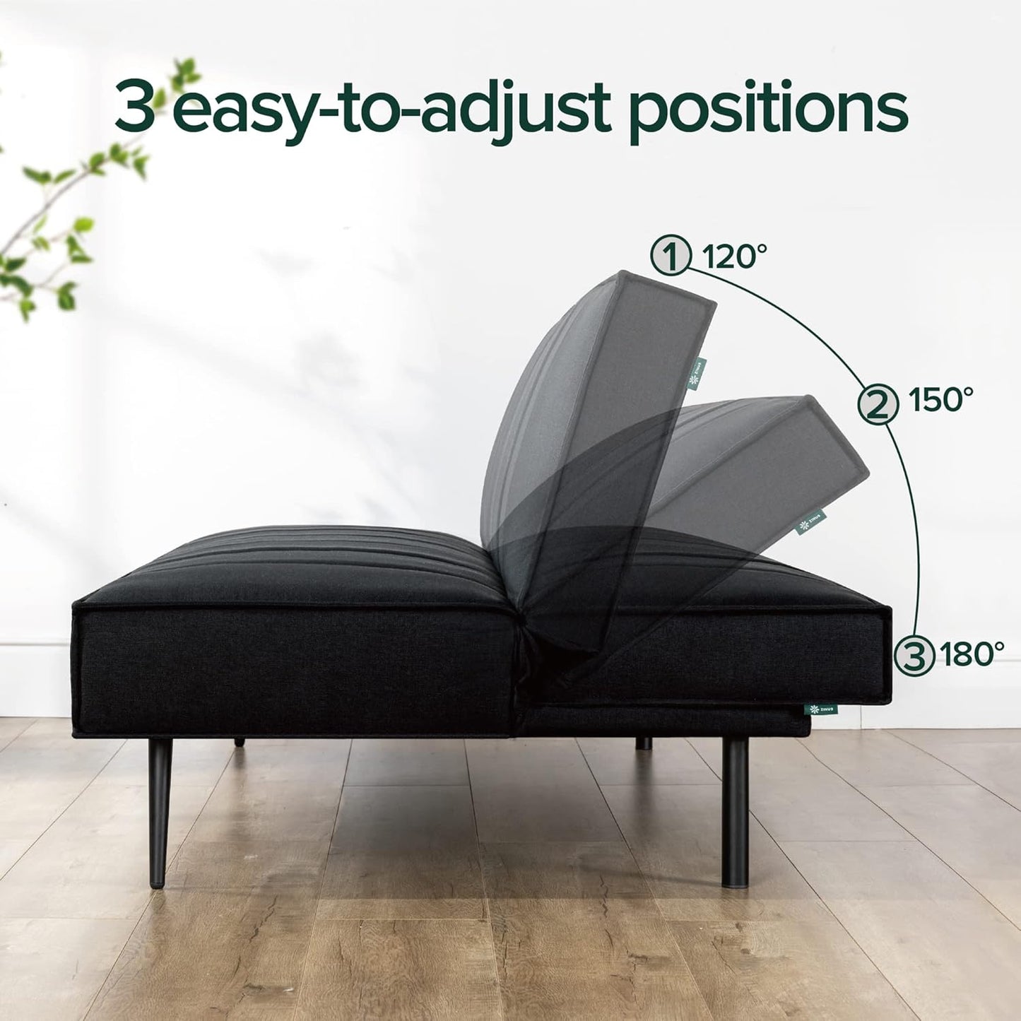 Sofa Quinn Clic Clac Sofa Bed - Sofa Bed 2-in-1 Folding Sofa Bed - Suitable for Guest