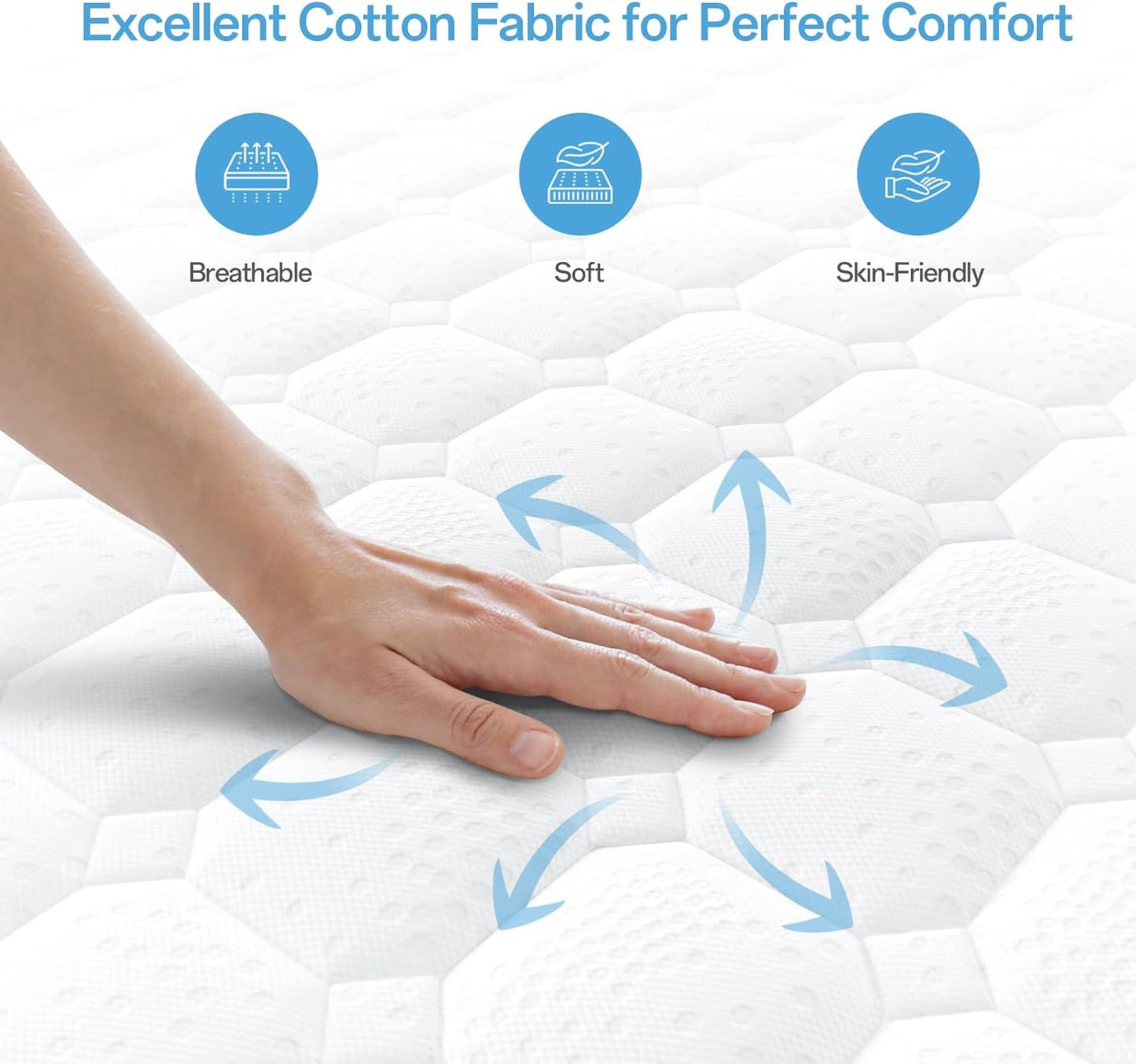 Extra Firm Orthopaedic Hypo Adults and kids Allergenic Hybrid Mattress
