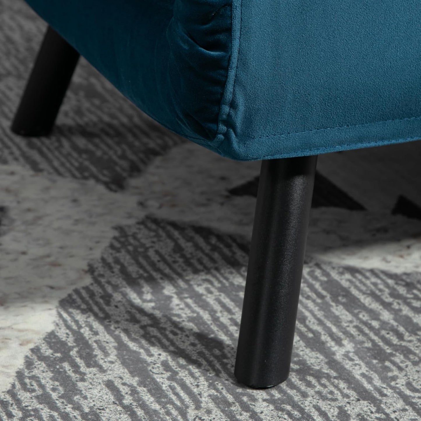 Sofa 3 Seater Sofa Bed Linen Fabric Upholstered Modern Convertible Folding Futon Sofa Bed