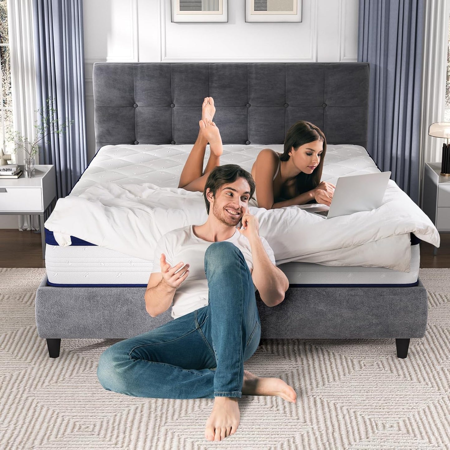 Pocket 1000 Extra Firm 25cm Pocket Sprung Hybrid Breathable Mattress