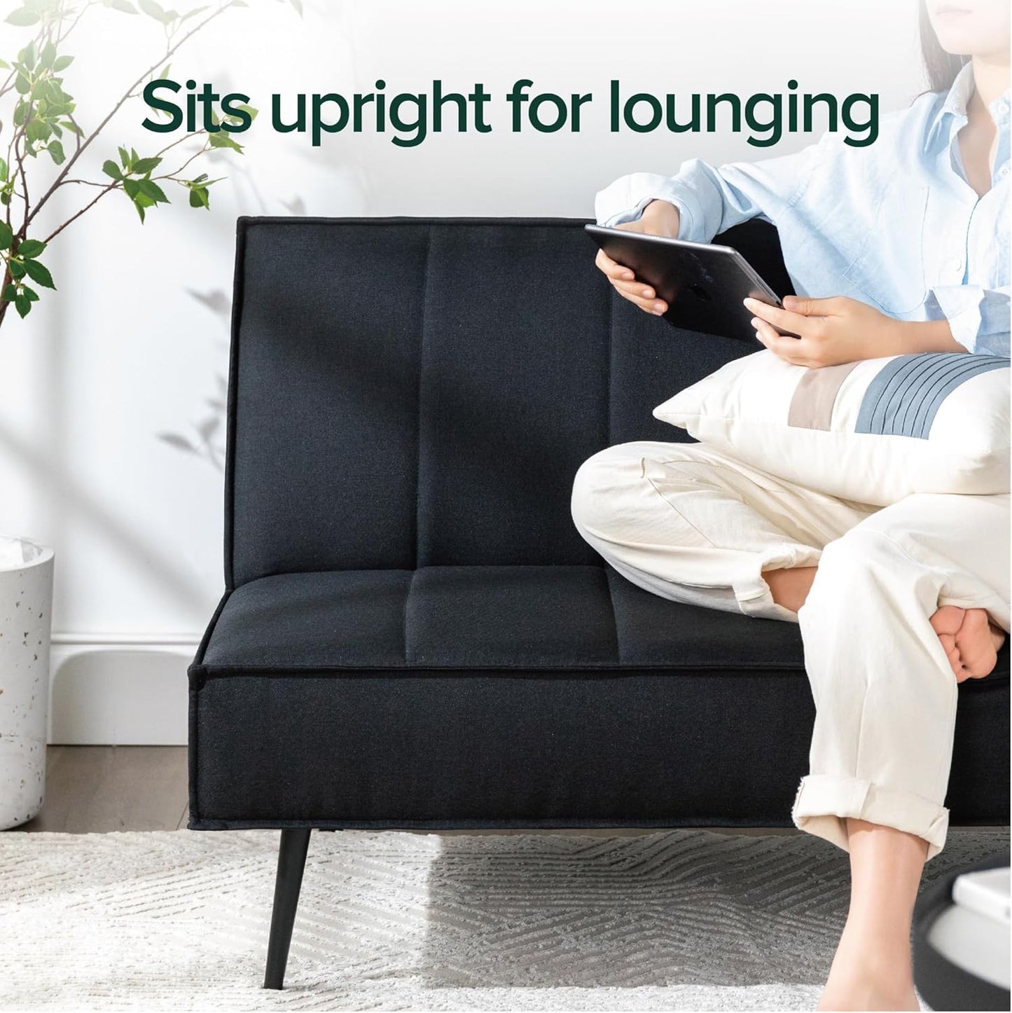 Sofa Quinn Clic Clac Sofa Bed - Sofa Bed 2-in-1 Folding Sofa Bed - Suitable for Guest