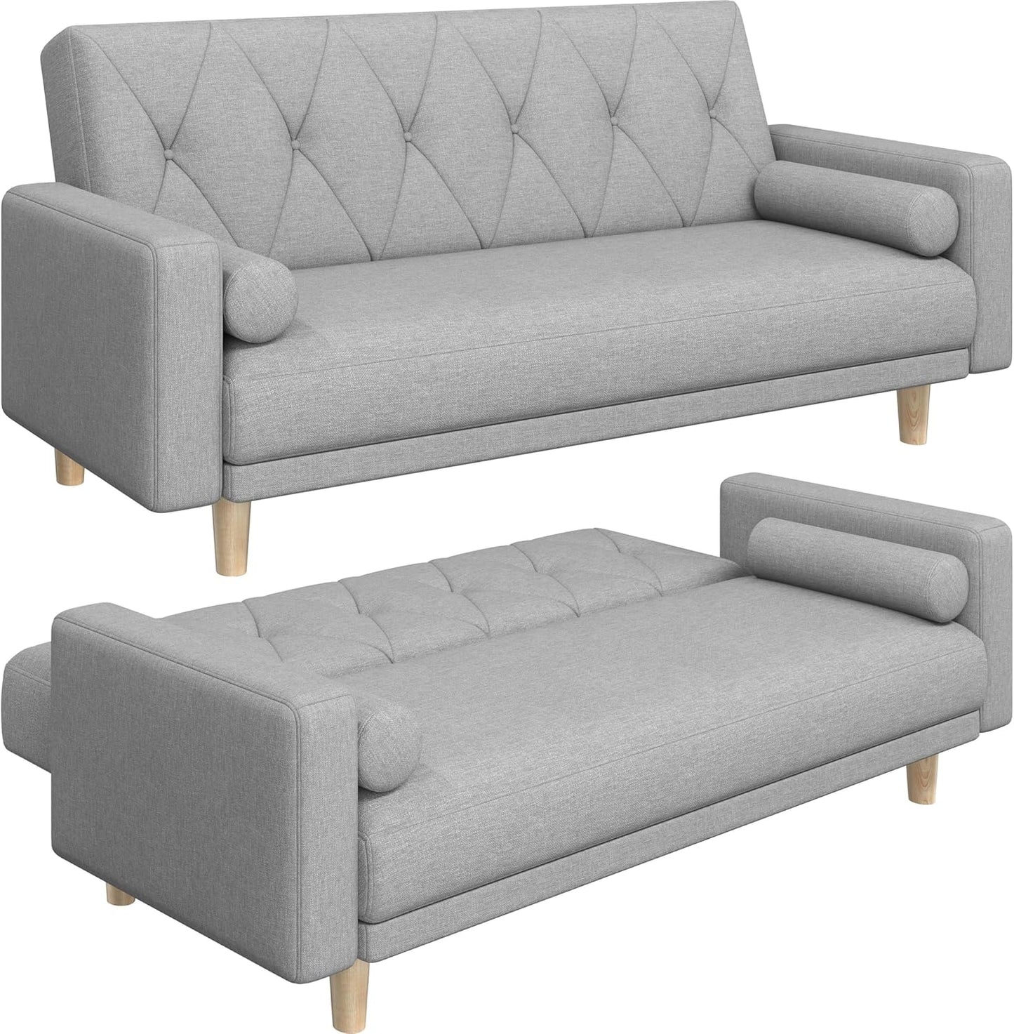 Sofa Convertible Sofa Bed Fabric Sofa Couch Click Clack Modern Sleeper Sofa Settee