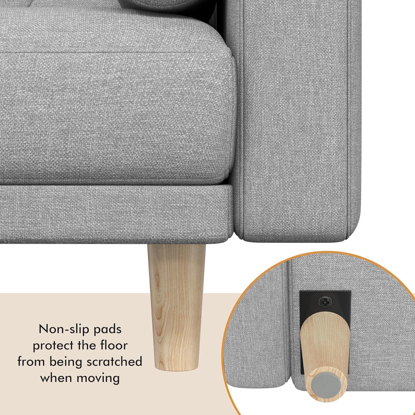 Sofa Convertible Sofa Bed Fabric Sofa Couch Click Clack Modern Sleeper Sofa Settee