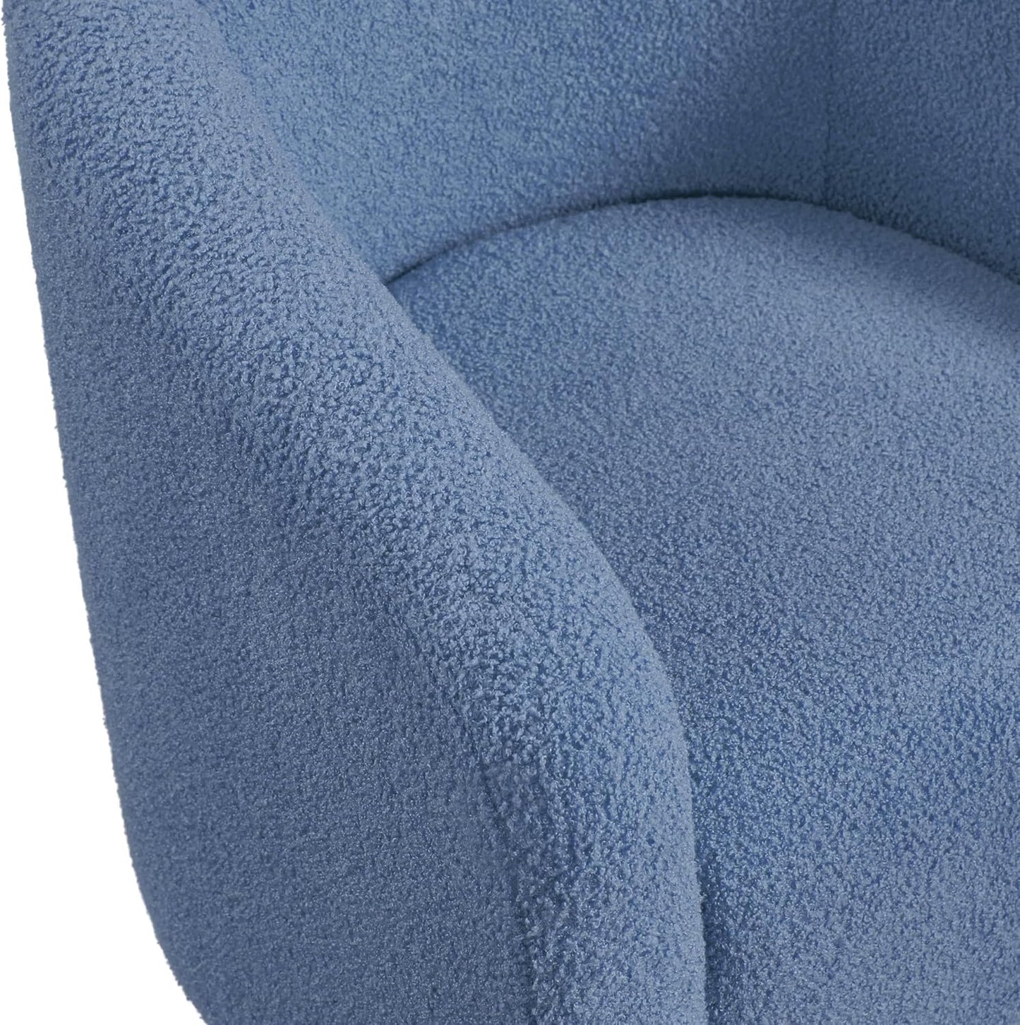 Sofa Tub Chair, Accent Chairs for Living Room, Boucle Fabric Armchair, Cozy Barrel Chair