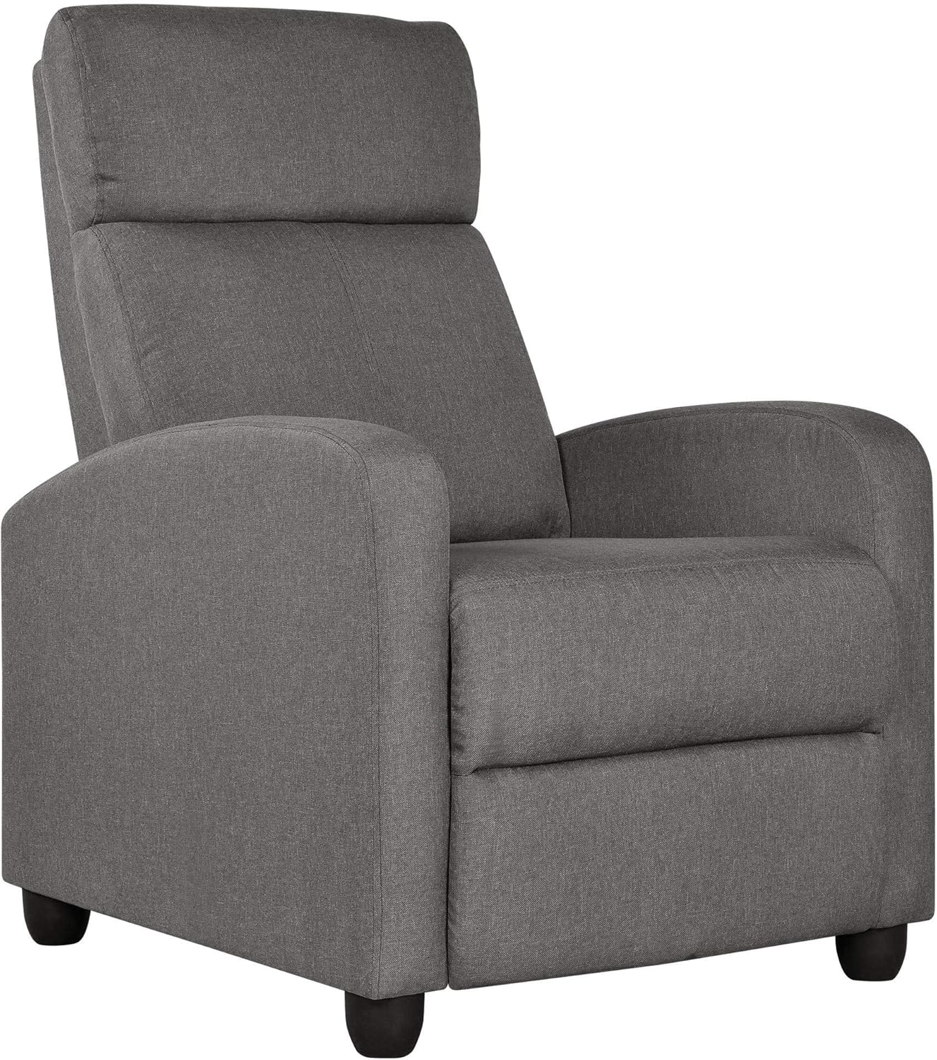 Sofa Recliner Armchair Adjustable Fabric Recliner Chair Sofa for Living Room/Bedroom Gray