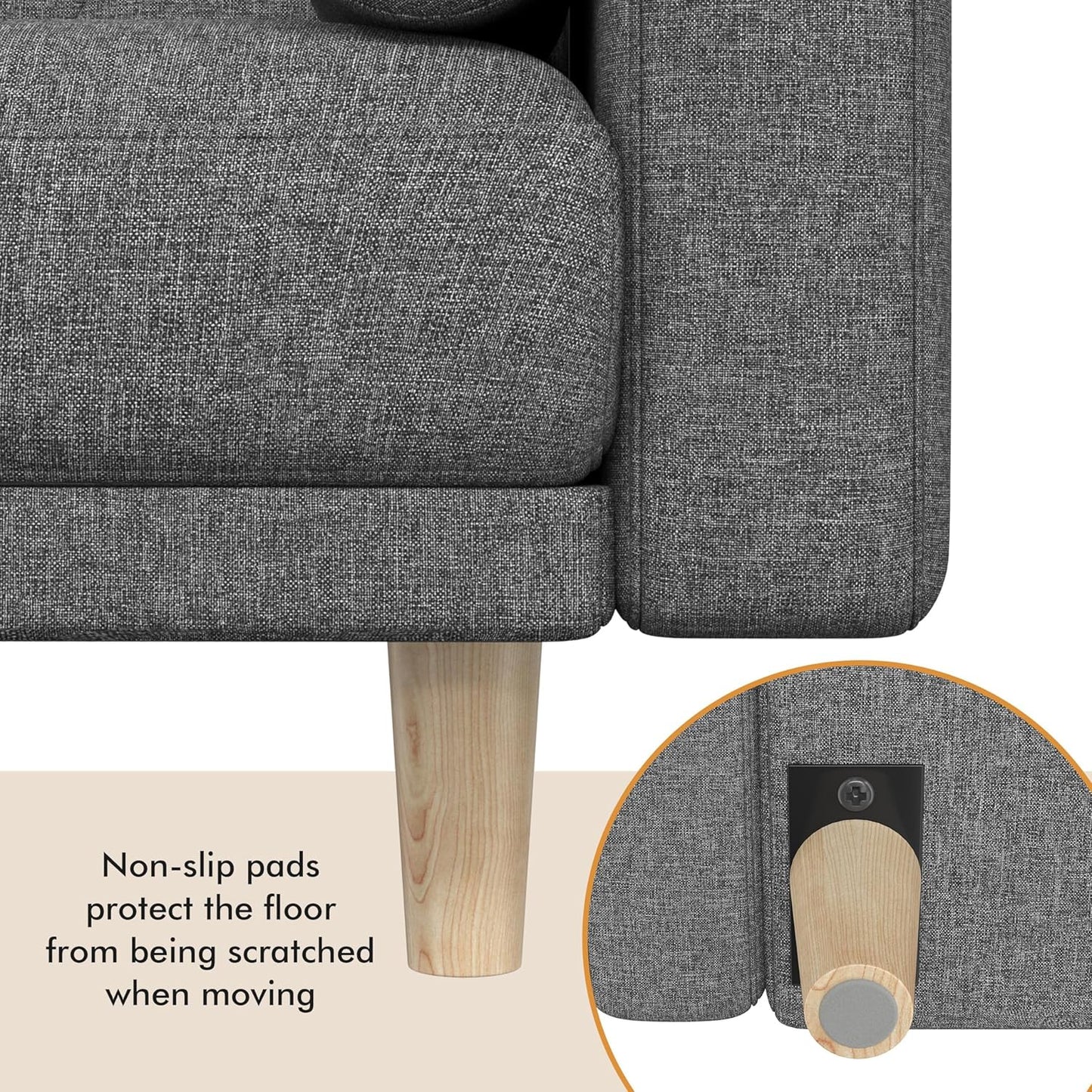 Sofa Convertible Sofa Bed Fabric Sofa Couch Click Clack Modern Sleeper Sofa Settee