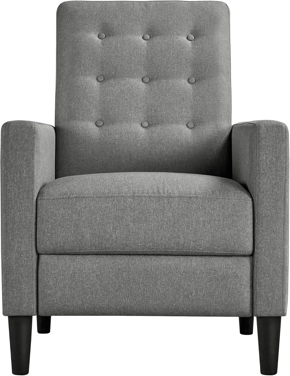 Sofa Grey Modern Recliner Chair Adjustable Reclining Armchair Upholstered Sofa