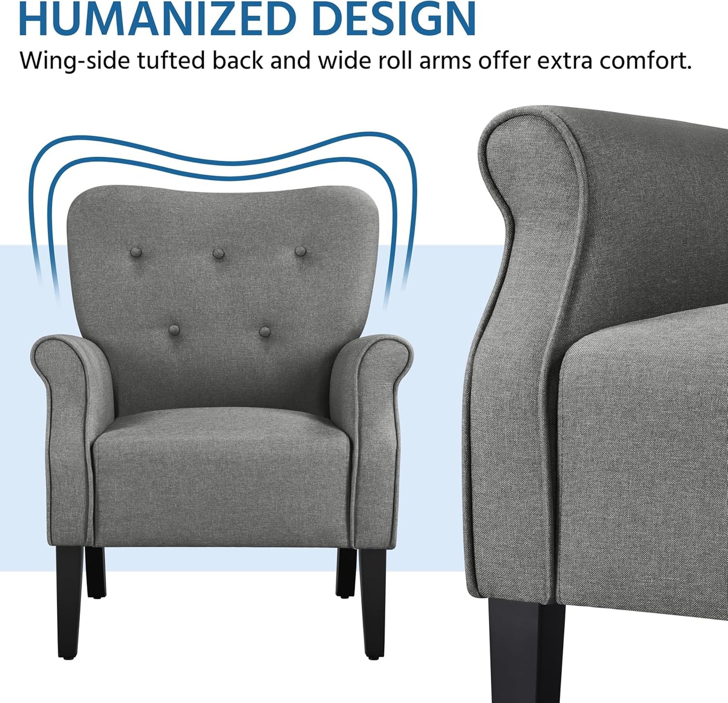 Sofa Modern Tub Chair, Mid-Century Accent chair Sofa Chair