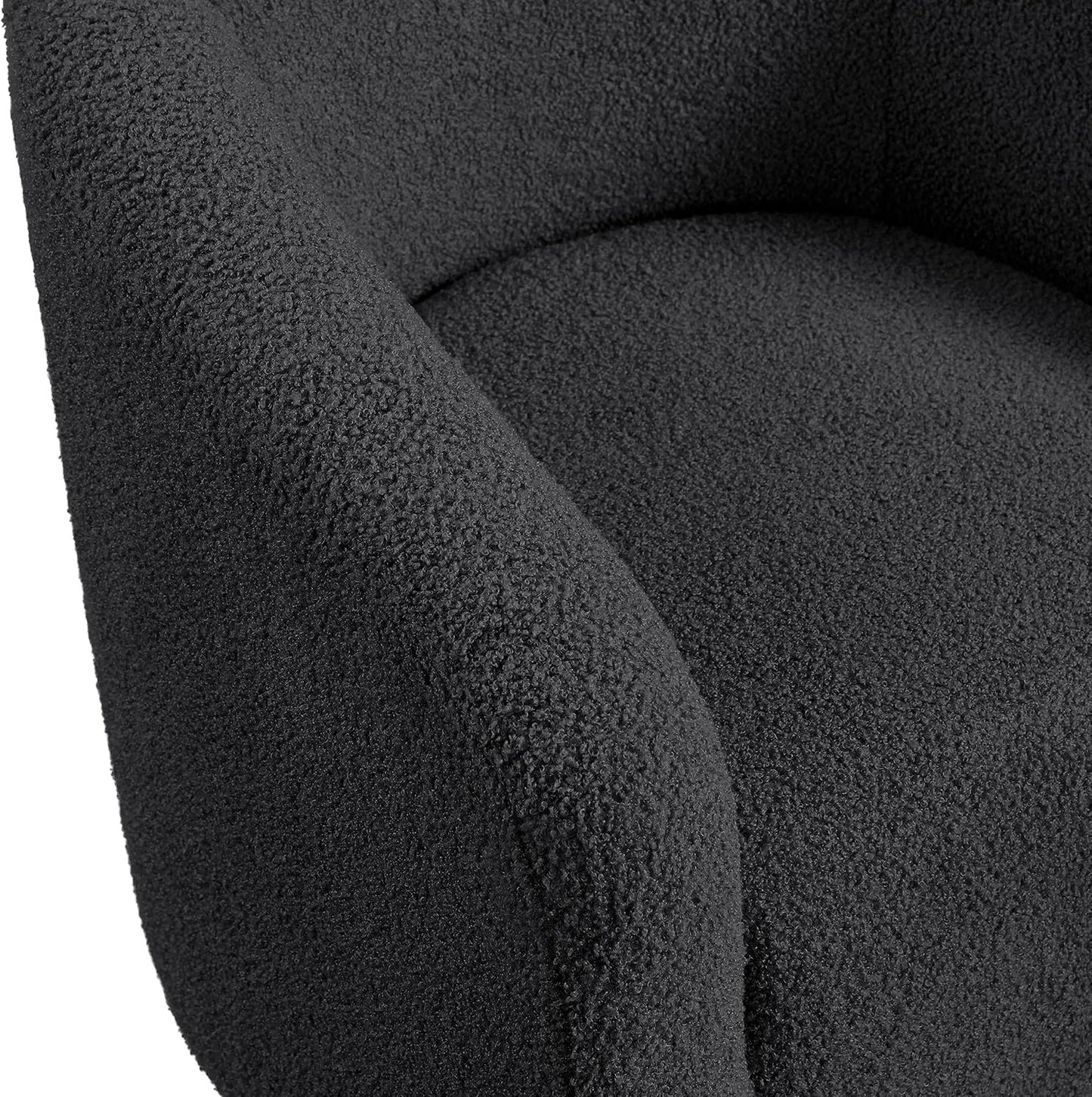 Sofa Tub Chair, Accent Chairs for Living Room, Boucle Fabric Armchair, Cozy Barrel Chair