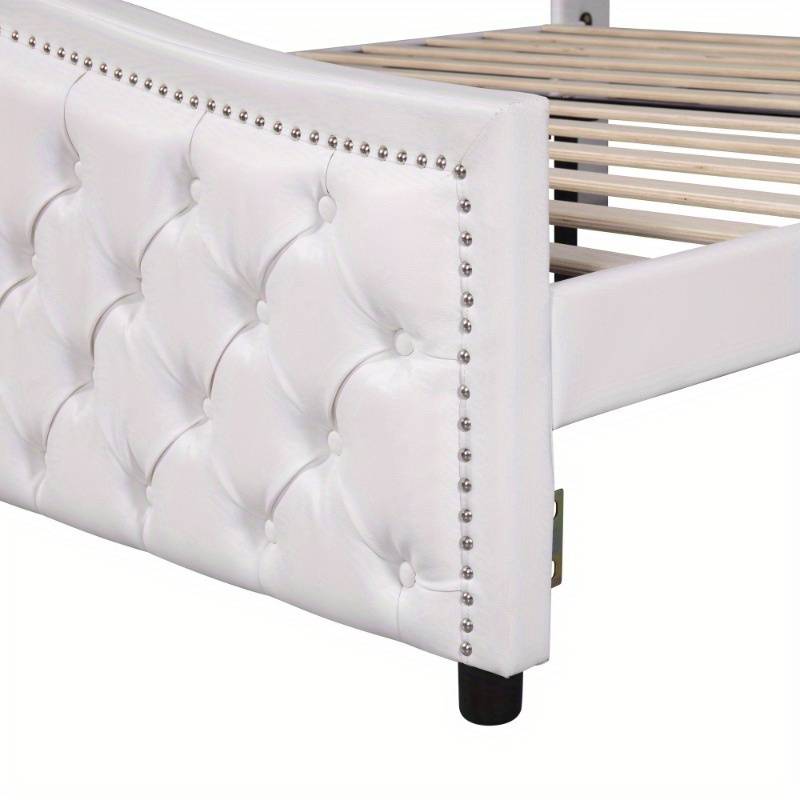 Chesterfield Style (DOUBLE) Upholstered Bed with High Headboard (MATTRESS NOT INCLUDED)