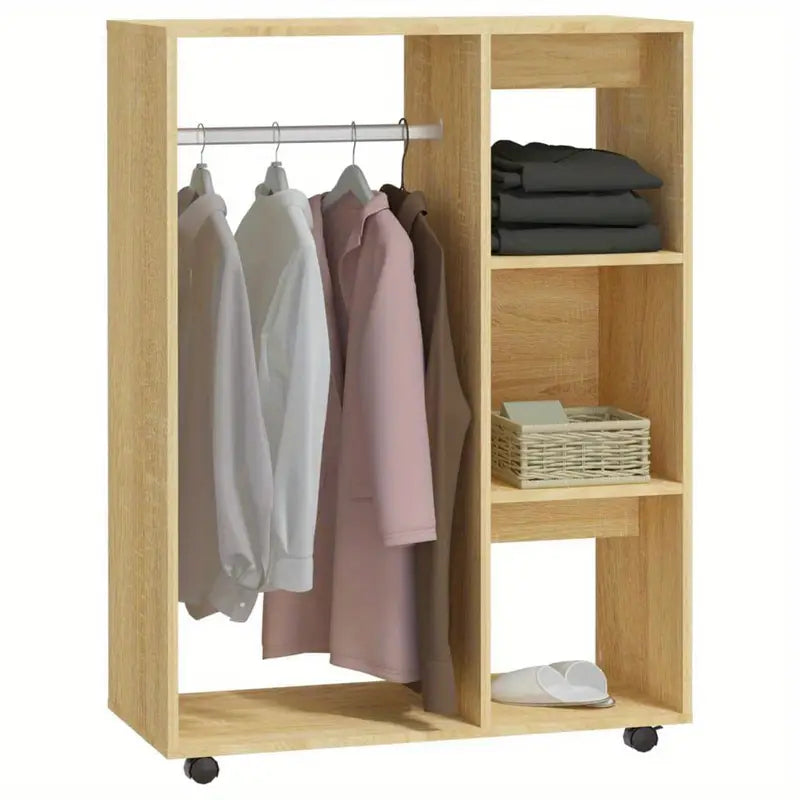 Wardrobe Sonoma Oak Engineered Wood Wardrobe 80cm x 40cm x 110cm