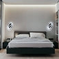 Modern LED Wall Lamp, Black Simple Creatively Aluminum Wall Sconce Light 6000K