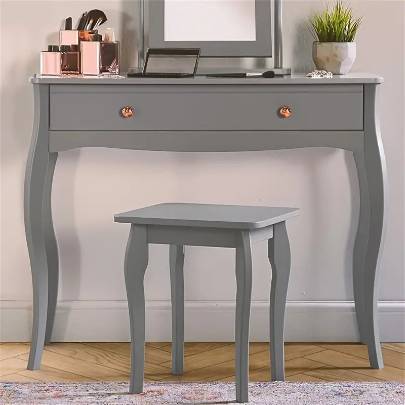 Dressing Table High End With Drawers, Grey Bedroom And Drawers Grey