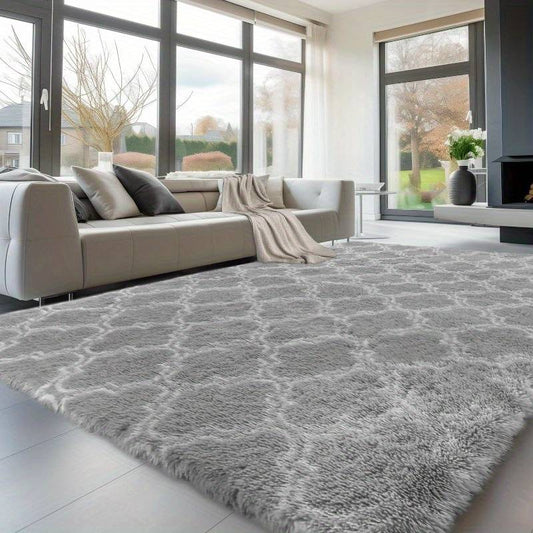 Rugs Living Room 200 x 300cm, Grey Area Rugs for Bedroom Washable Anti Slip