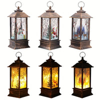 3-piece Set Of Christmas Wind Lights, Candles, Table Lamps, Small Night Lights