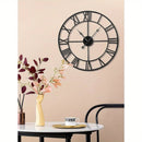 Roman Numerals Wall Clock Metal Large Wall Clocks for Living Room 47cm (18.5inch)