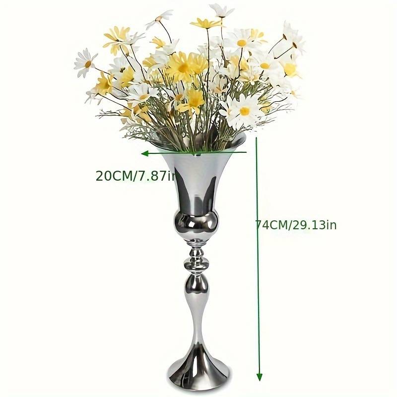 Large Flower Vase Tall Floor Standing Vase Large Glass Urn Wedding Table 74cm