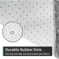 Rugs Living Room 200 x 300cm, Grey Area Rugs for Bedroom Washable Anti Slip