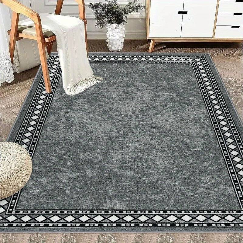 Washable Rug 120x170cm Area Rug Living Room Soft Accent Rugs Non Slip Thin Carpet Rug