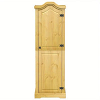 Wardrobe Perfect Solid Rustic Pine Wooden Wardrobe 570 cm Stylish Storage Solution PINE