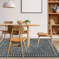 Washable Rug 120x170cm Area Rug Living Room Soft Accent Rugs Non Slip Thin Carpet Rug