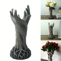 1pc Tree Demon Vase Creative Tree Trunk Arrangement, Desktop Resin Craft Flower Arrangement