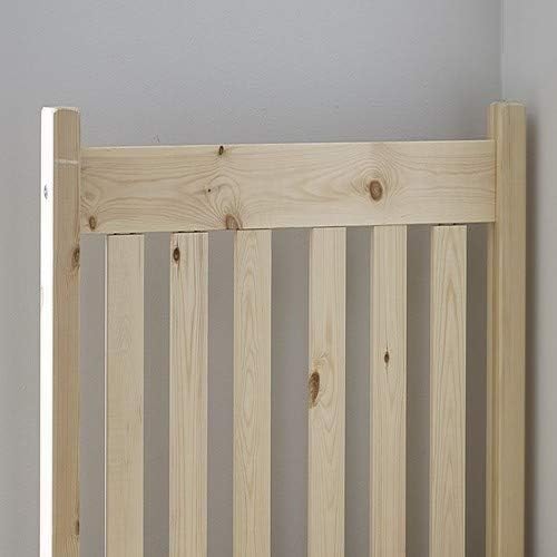 Bunk Bed Frame Wooden Bunk Bed Pine with Pull-out Trundle Guest Bed