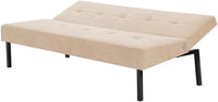 Sofa Bed 3 Seater Sofa Click Clack Bed Sleeper on Metal Frame Legs for Study Guest and Living Room