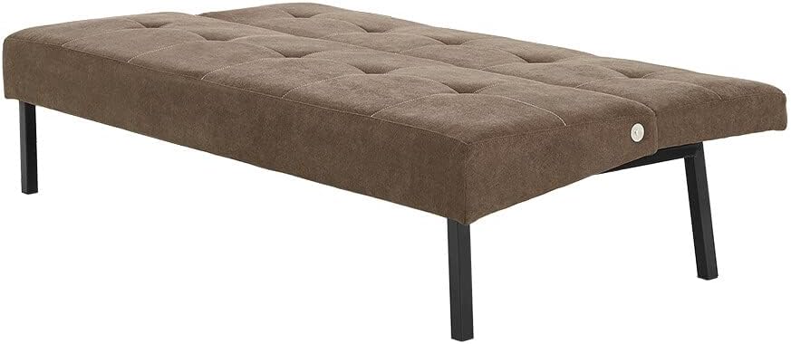 Sofa Bed 3 Seater Sofa Click Clack Bed Sleeper on Metal Frame Legs for Study Guest and Living Room