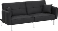 Sofa Bed 3 Seater Sofa Click Clack Sofa Bed Recliner Couch with Adjustable Backrest Modern Fabric Sofas