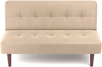 Sofa Bed 2 Seater Occasional Sofa Linen Fabric Single Corner Sofa Couch Settee Recliner Sleeper