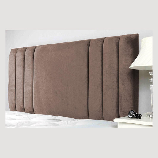 Headboard Upholstered In Extravagant Plush Velvet in Slick 26" MINK