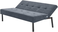 Sofa Bed 3 Seater Sofa Click Clack Bed Sleeper on Metal Frame Legs for Study Guest and Living Room