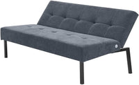 Sofa Bed 3 Seater Sofa Click Clack Bed Sleeper on Metal Frame Legs for Study Guest and Living Room