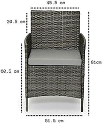 Garden Furniture Sofa Grey Rattan  Set Patio Conservatory Balcony Indoor Outdoor