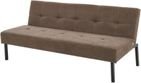 Sofa Bed 3 Seater Sofa Click Clack Bed Sleeper on Metal Frame Legs for Study Guest and Living Room