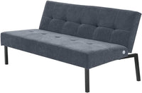 Sofa Bed 3 Seater Sofa Click Clack Bed Sleeper on Metal Frame Legs for Study Guest and Living Room