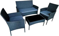 Garden Furniture Sofa Rattan Nero Set Patio Conservatory Indoor Outdoor 4 Seater Piece