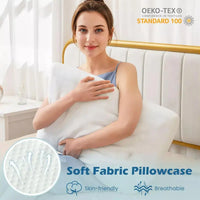 Gel Memory Foam Pillow Set 3D Cutting Air Flow Cooling Pillows - 2 Pcs