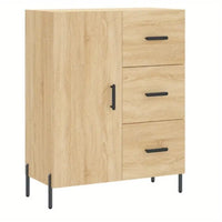 Wardrobe Two Level Storage Cabinets, 3 Doors with 3 Drawers, Large Space - PINE