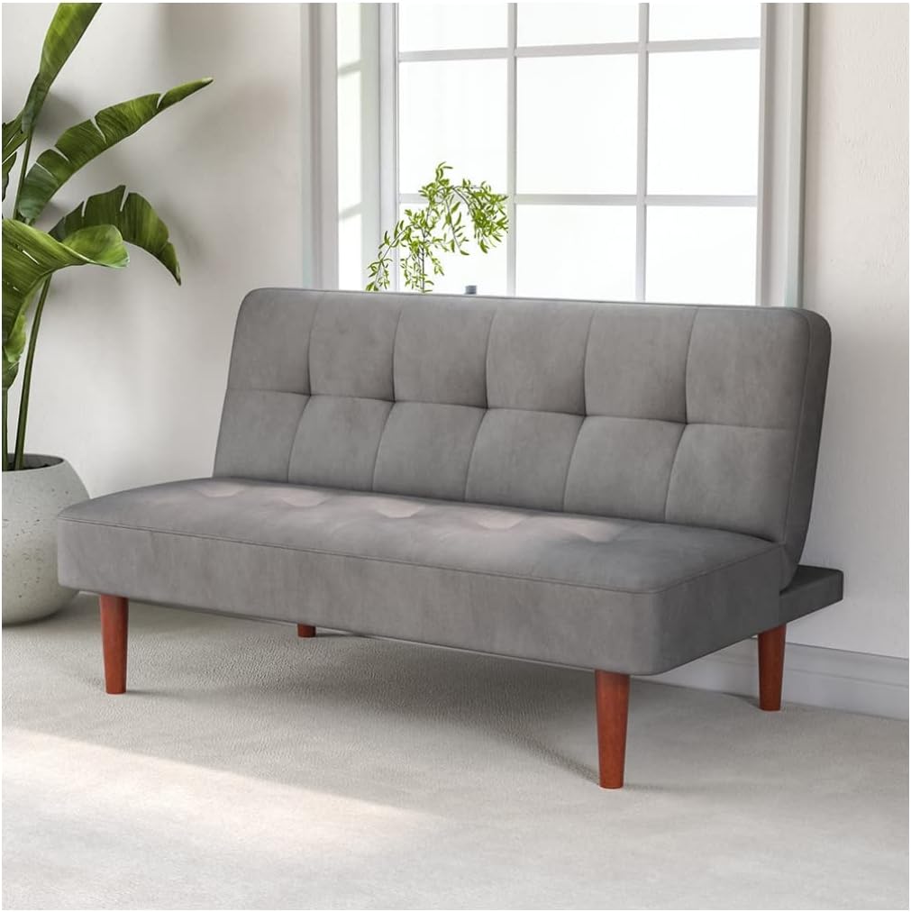 Sofa Bed 2 Seater Occasional Sofa Linen Fabric Single Corner Sofa Couch Settee Recliner Sleeper Sofa