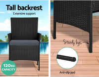 Garden Furniture Sofa Rattan Nero Set Patio Conservatory Indoor Outdoor 4 Seater Piece