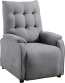 Sofa CHARLBURY FABRIC RECLINER ARMCHAIR SOFA FIRESIDE CHAIR RECLINING CINEMA (Grey)