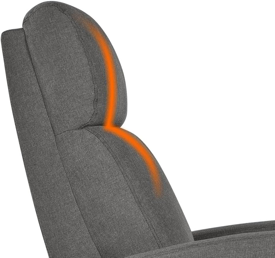 Sofa Adjustable Recliner Chair Fabric Relining Armchair Sofa for Home Theater/Living Room Gray