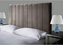 Headboards in Elegant Plush Velvet Fabric, for Divan Beds, 24" MOCCA